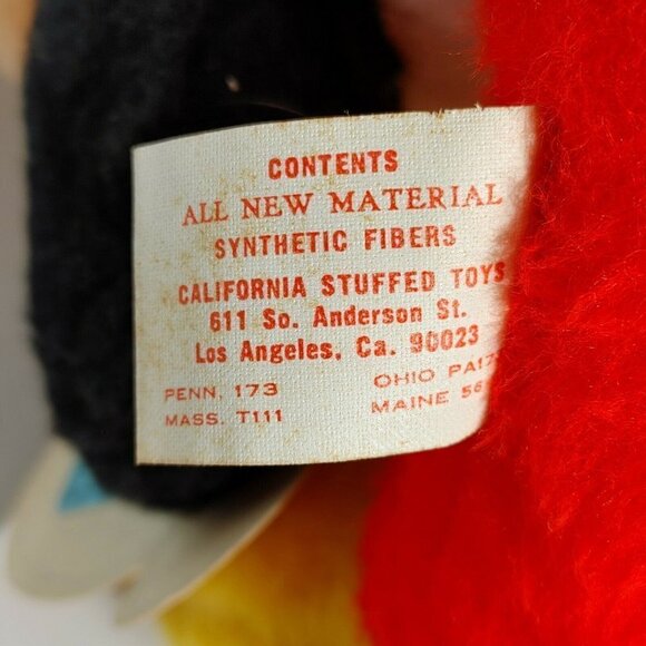 VTG Walt Disney World Character Mickey Mouse Multicolor Plush Stuffed Animal Toy - Picture 9 of 11